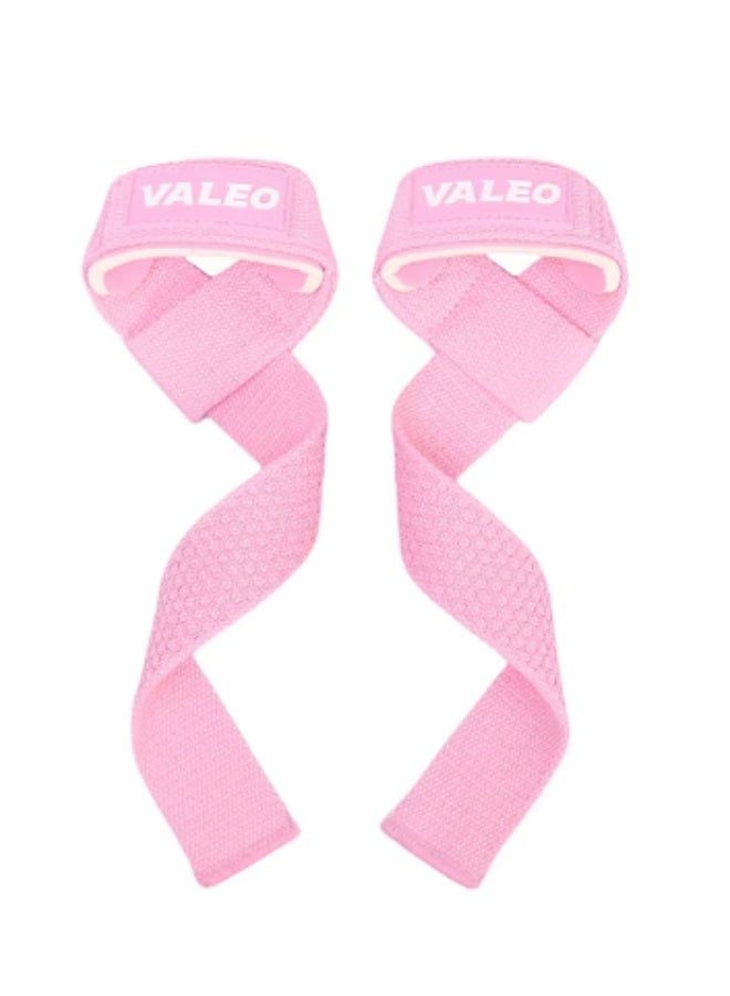 VALEO 2 Pc Lifting Wrist Straps for Weightlifting Silicone Anti-slip Weight Lifting Straps for Men & Women Gym Fitness Deadlift Straps - Image 1